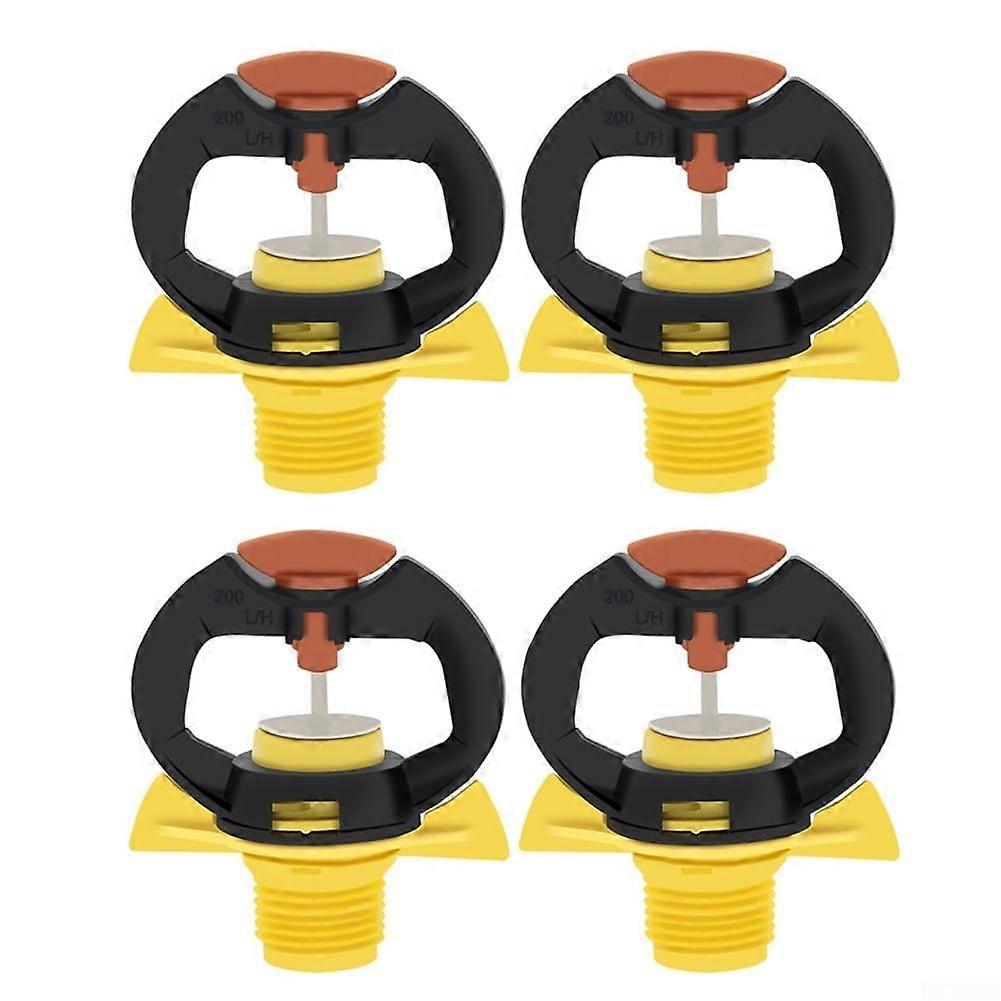 4er Set rotating plastic nozzles for optimal lawn and garden irrigation Ref: 8132