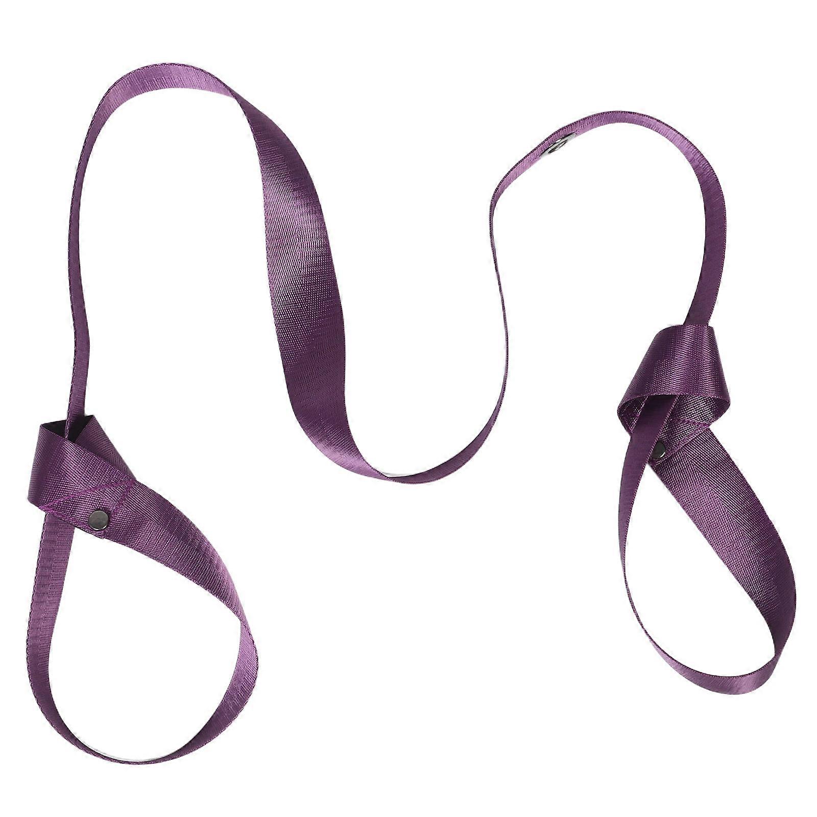 Yoga Strap Stretch Strap Multifunctional Use Adjustable Closure Eyelet Design Comfortable Grip Yoga Mat Equipment 132.00X6.50X0.20CM 1Pcs