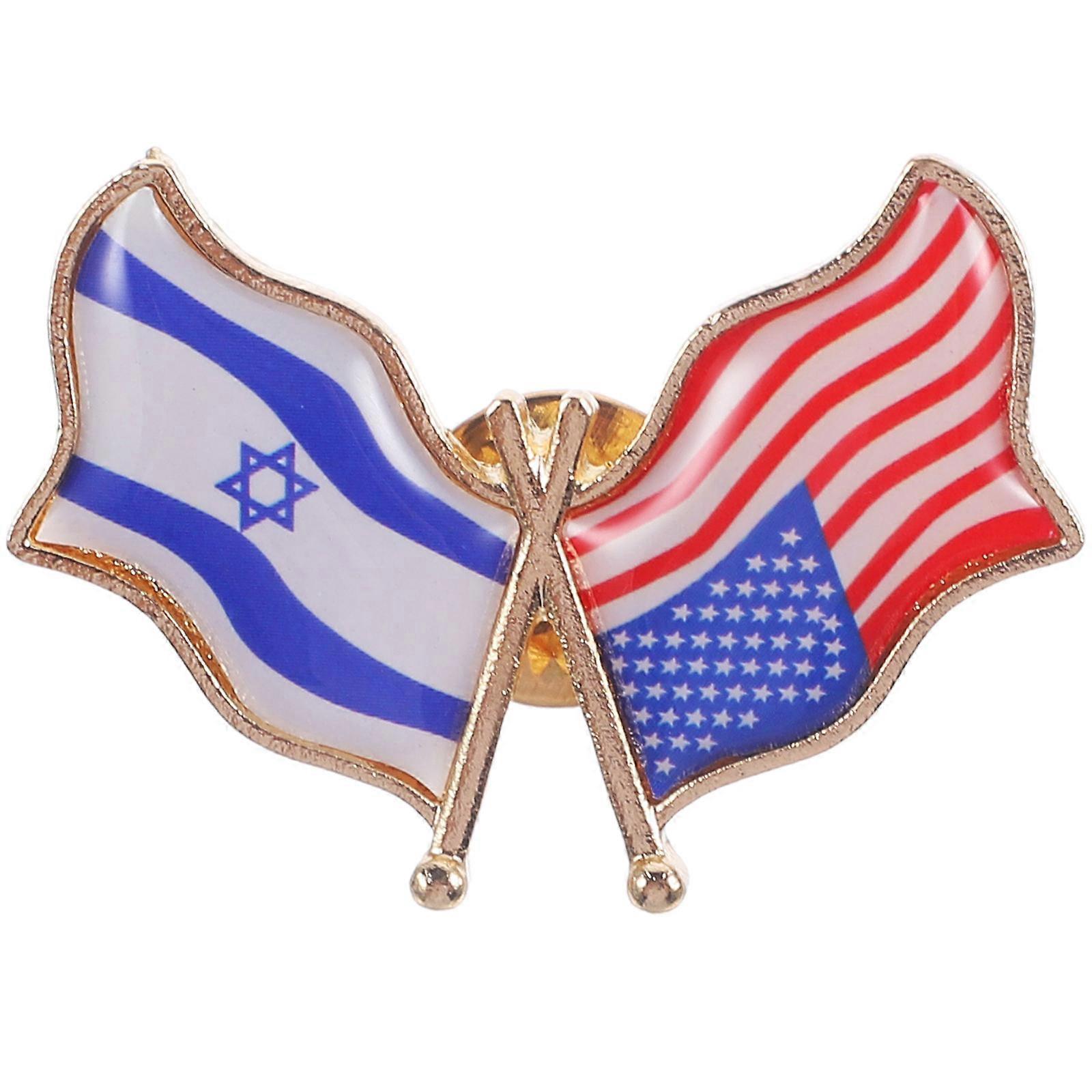 Clothes Brooch Men's Brooch Independence Day Clothes Accessory 3.70X3.00X0.20CM Design 1Pcs