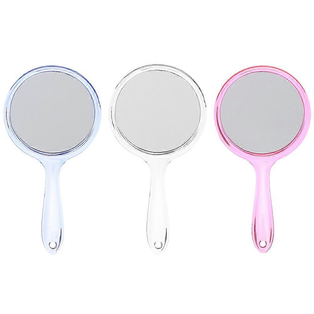 Portable Makeup Mirror Magnifying Suitable 26.5X14.5Cm White 3Set