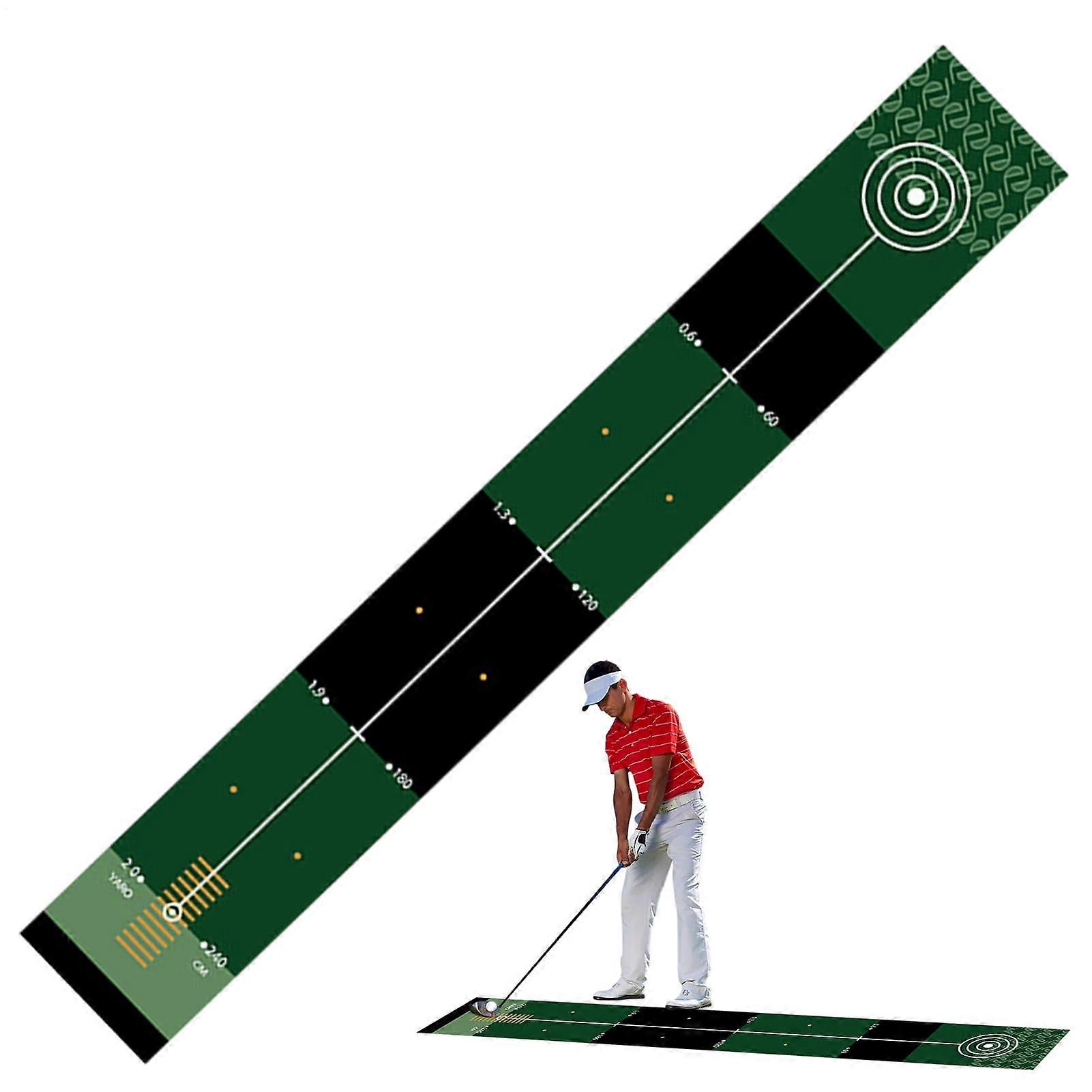 Mat for the indoor area, rectangular golf training mat reusable practice mat with nonslip back, golf training equipment for correction 3