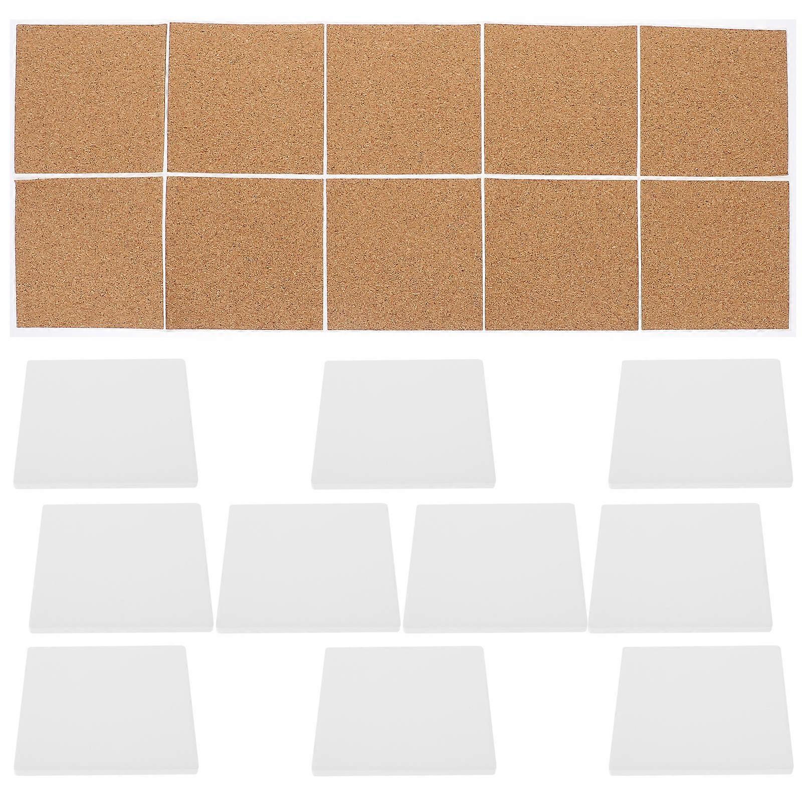 Diy Coasters Scald Proof Absorption Ceramic Coasters For Holiday Party 10Set