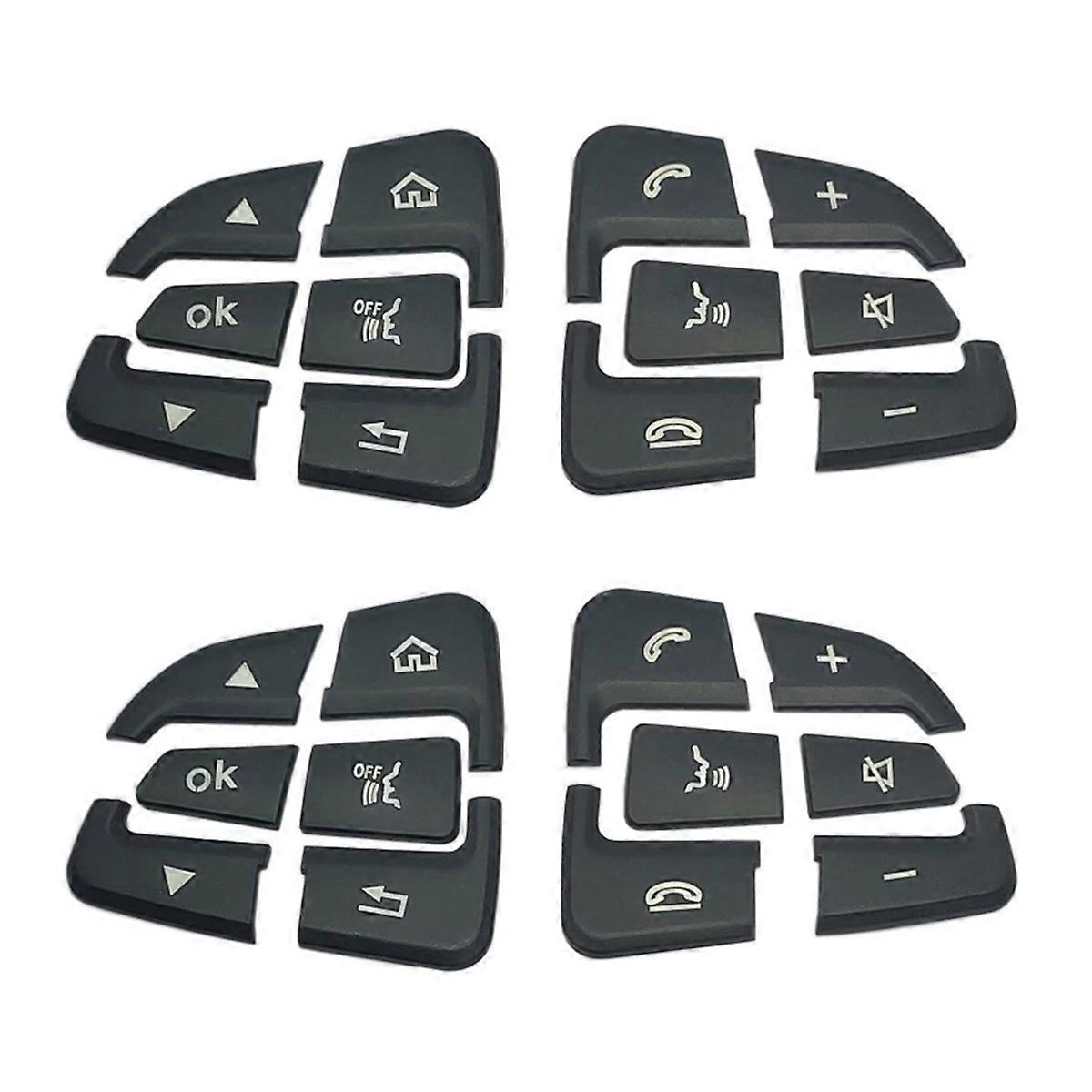 Car Steering Wheel Button Covers Trim Stickers (B)