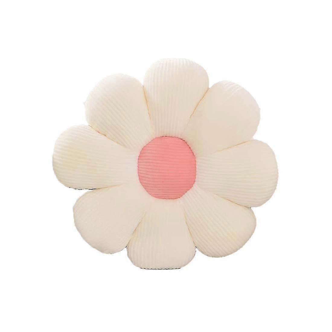Flower Shaped Pillow, Cute Room Decor 50*50cm white pink