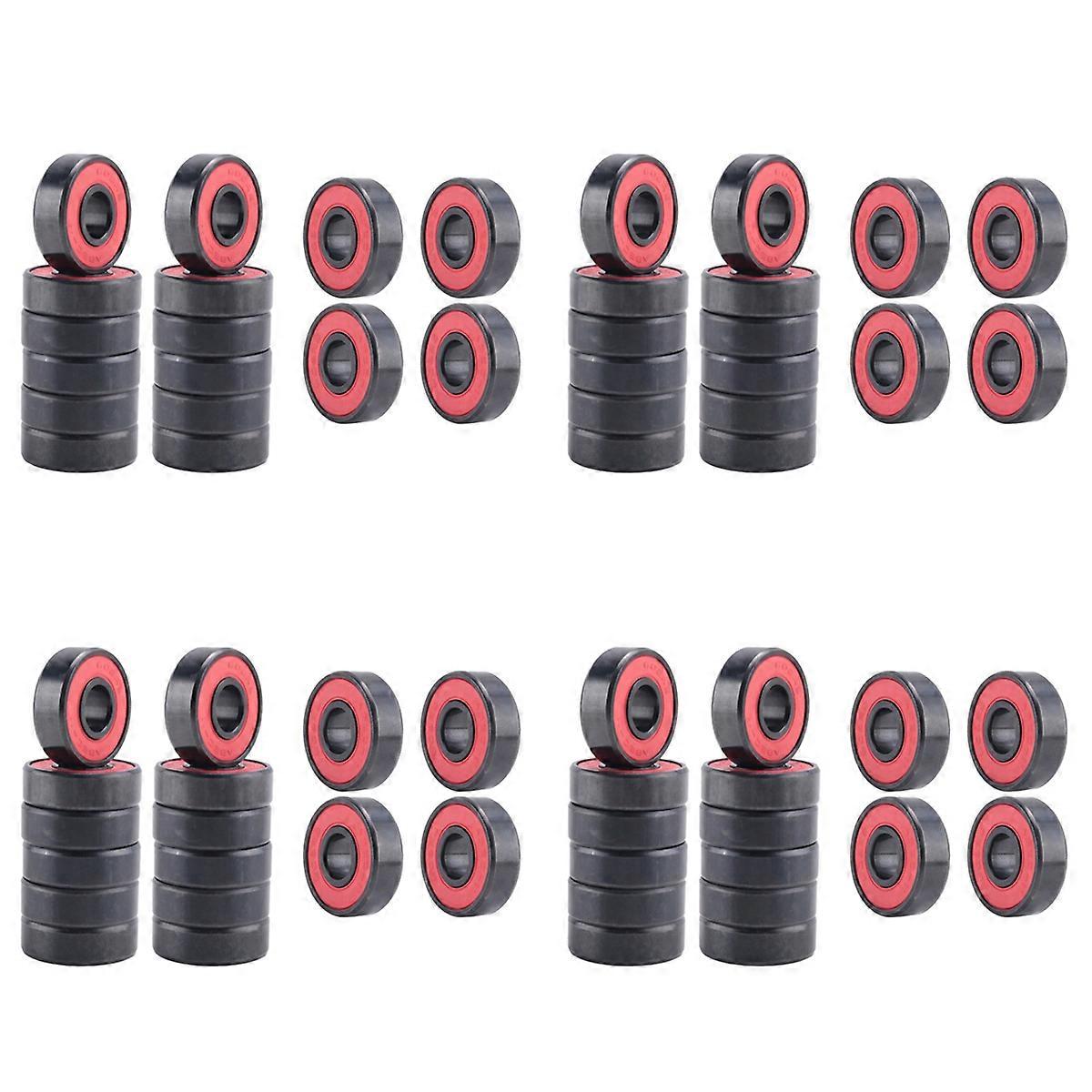 16 Pcs Ceramic Bearings Wear for Skate Skateboard Wheel