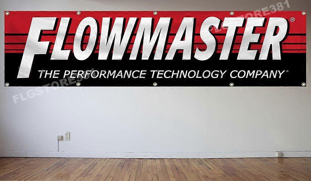 Flowmaster Banner Flag 2X8Ft Exhaust Technology Shop Garage Wall Decor FTRSE1111