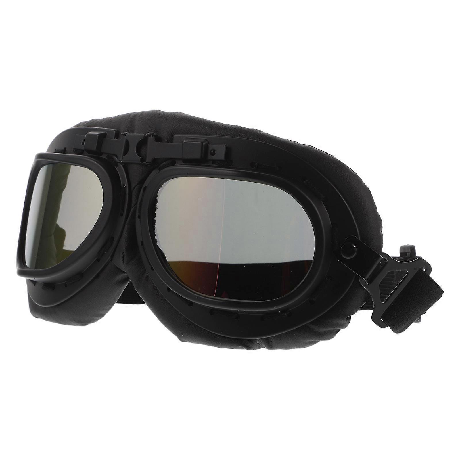 Retro Motorcycle Goggles for Men/Women – Vintage Style with Enhanced Clarity, Ideal for Night Riding & Outdoor Sports, Steampunk Design