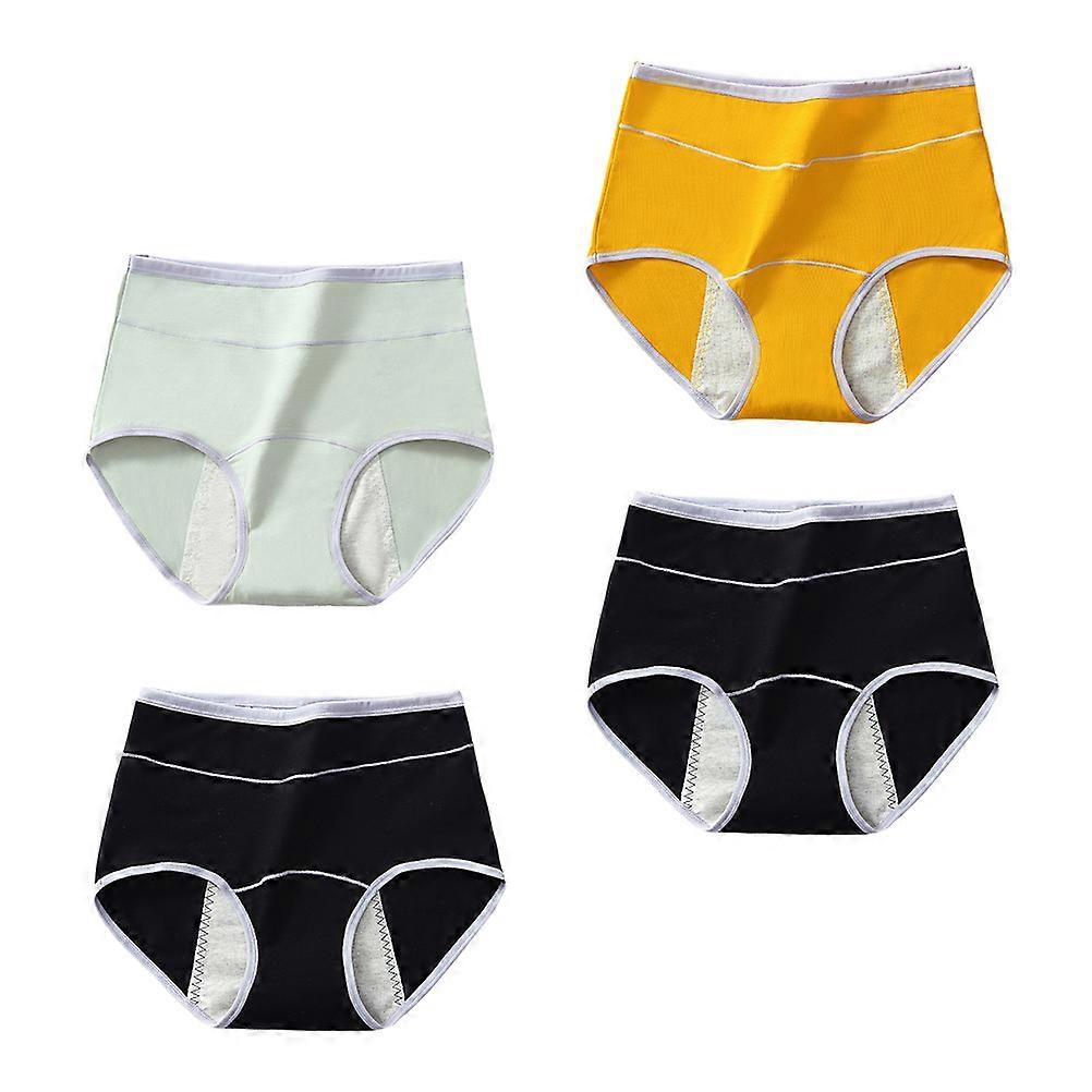 Menstrual Pants for Women High Waist Design Leak Proof and Breathable 4 Pairs
