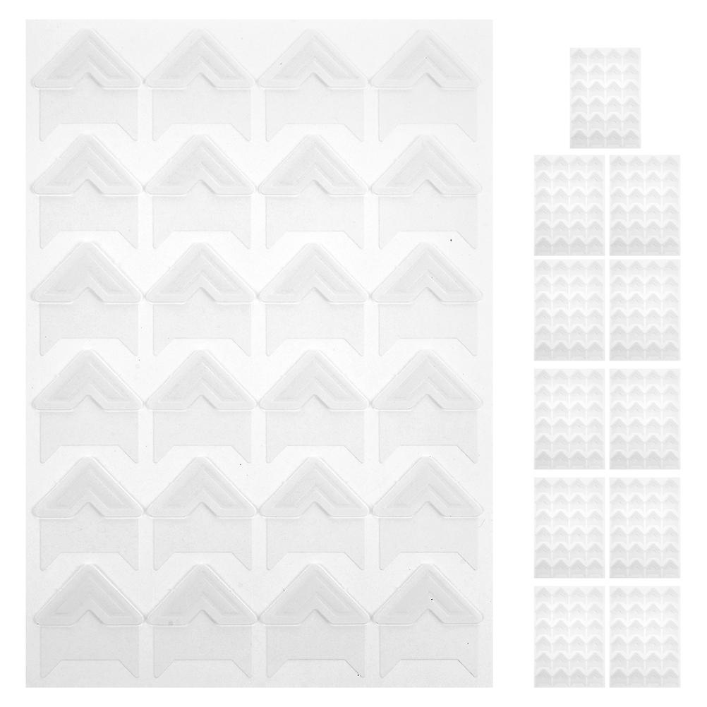 Self-Adhesive Photo Corners Secure Photo Attachment Diy Scrapbooking 2.10X2.10X0.10CM 12 Sheets