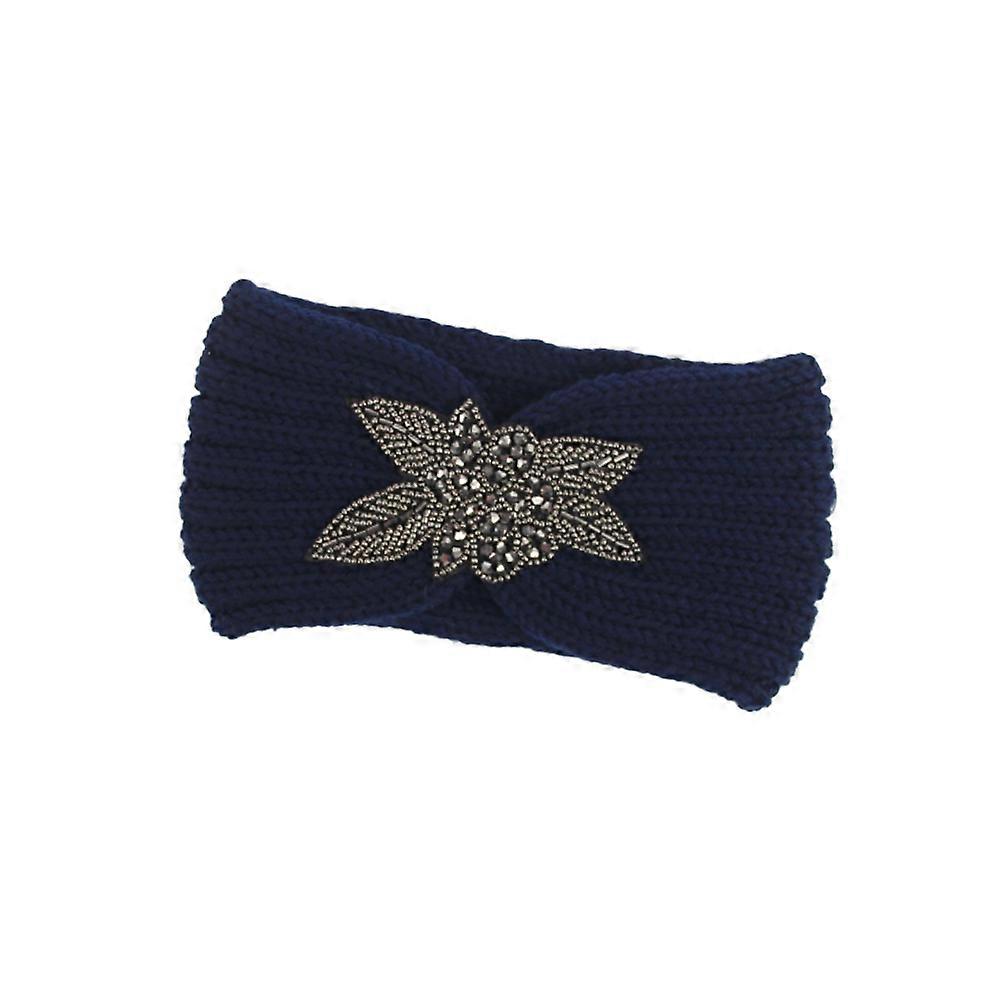 Flower Headband Woolen Handmade Headband Winter Warmth Simple 1Set
