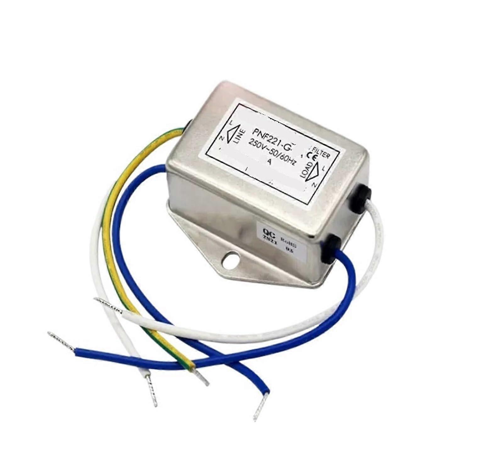 Mains Filter PNF221-G-10A - 10 Amp Noise Filter, Compact Design, High Performance, Compatible with Various Appliances