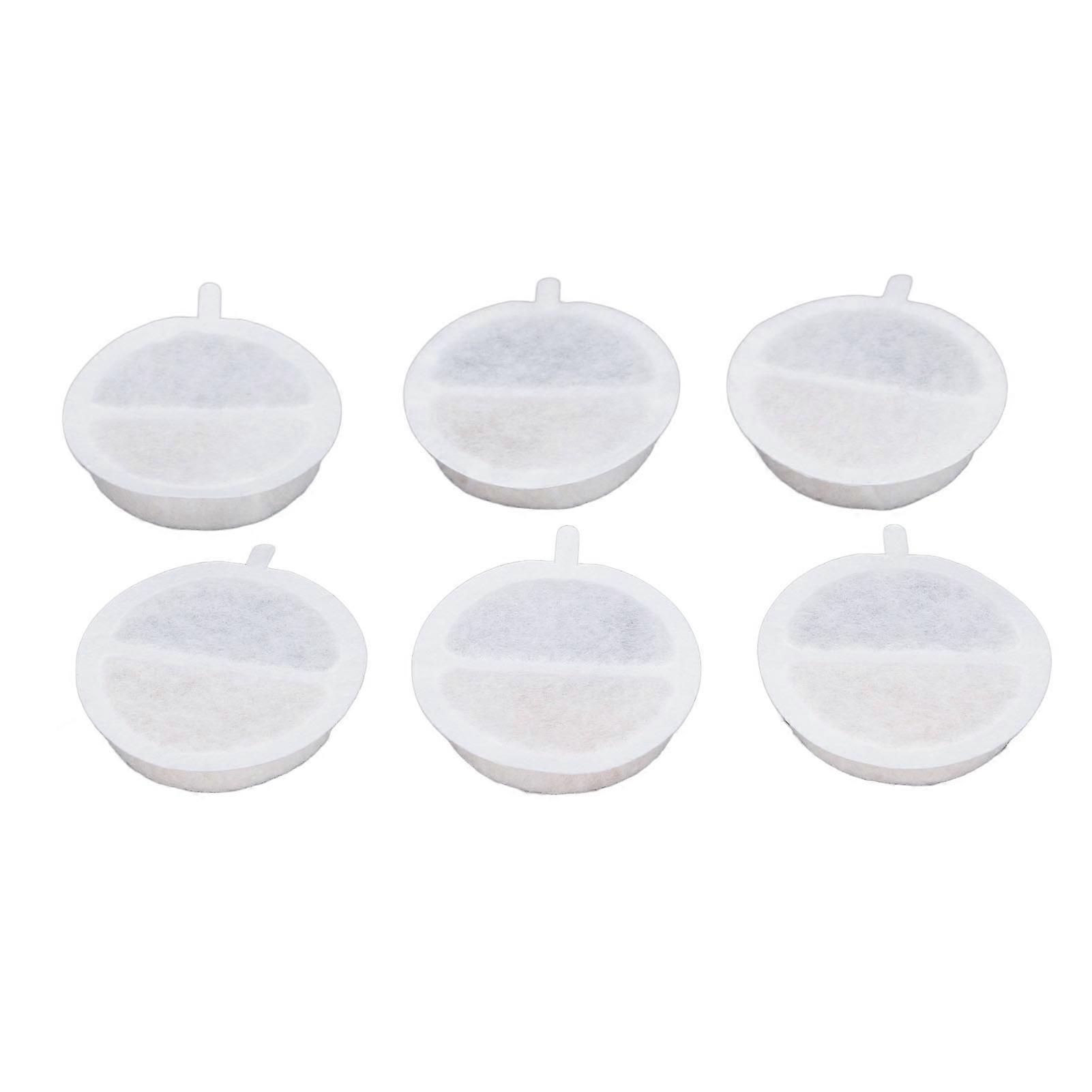 6 Pcs Drinking Fountain Replacement Filters Activated Charcoal Ion Exchange Resin Pet Water Dispenser Filters for Water Filtration
