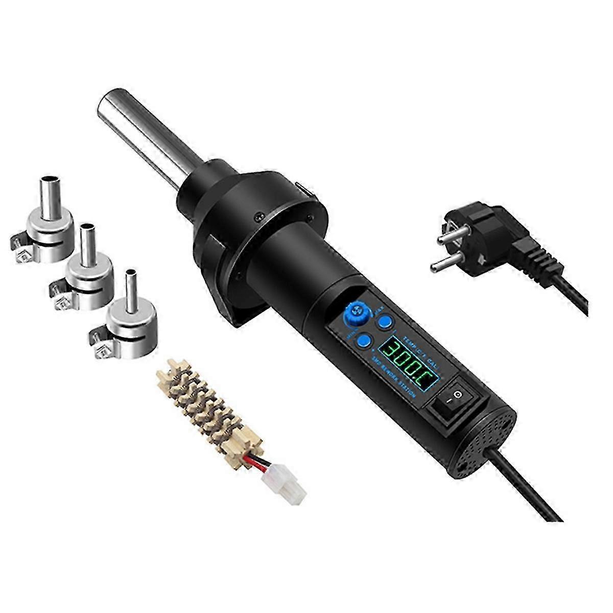 Temperature Adjustable Portable Digital Hair Dryer Welding Tool (EU Plug)