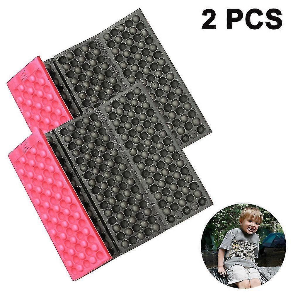 2pcs Four Folding Cushion-Blue And Black