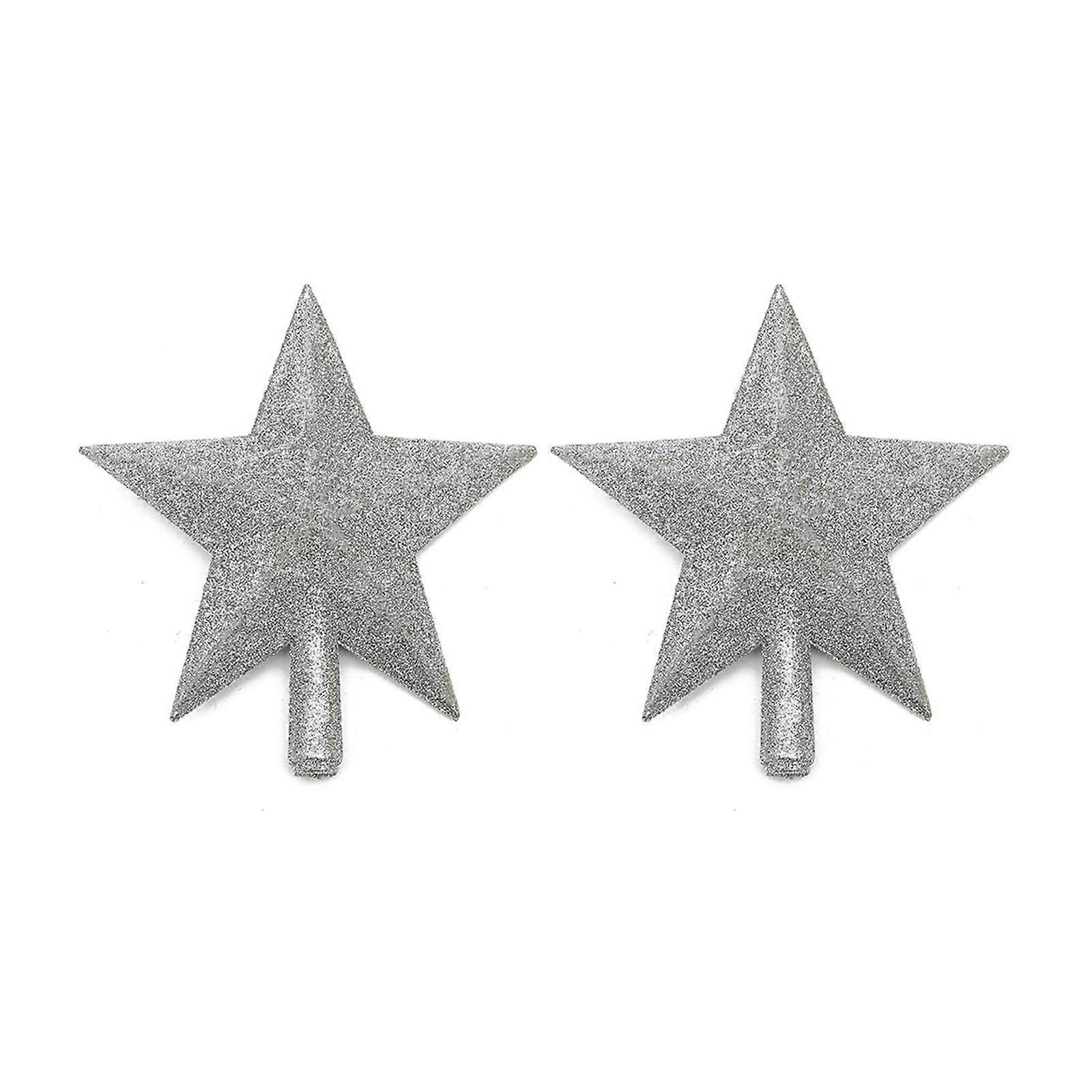Christmas Tree Topper Set - 2-Piece Star Topper For Elegant Christmas Tree Decoration