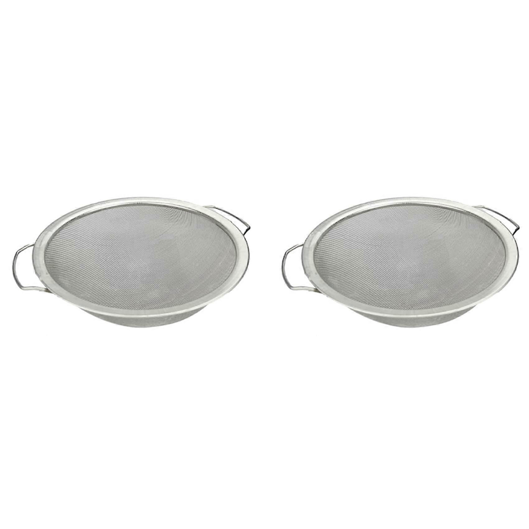 2 x Colour Strainer Mesh Stainless Steel Colour Emulsion Honey Funnel Filter Cover Filter Tool Product 60 Mesh 11.4 Width
