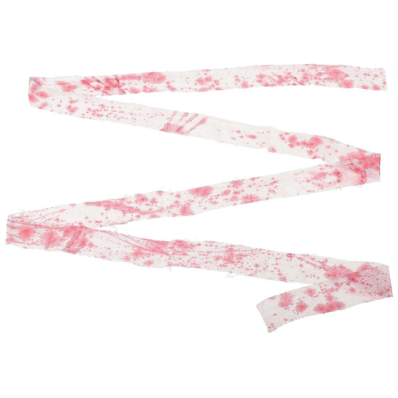 Spooky Bloody Cloth Halloween Accessories Haunted Houses As Shown 196.50X3.14X0.04in 1 Roll