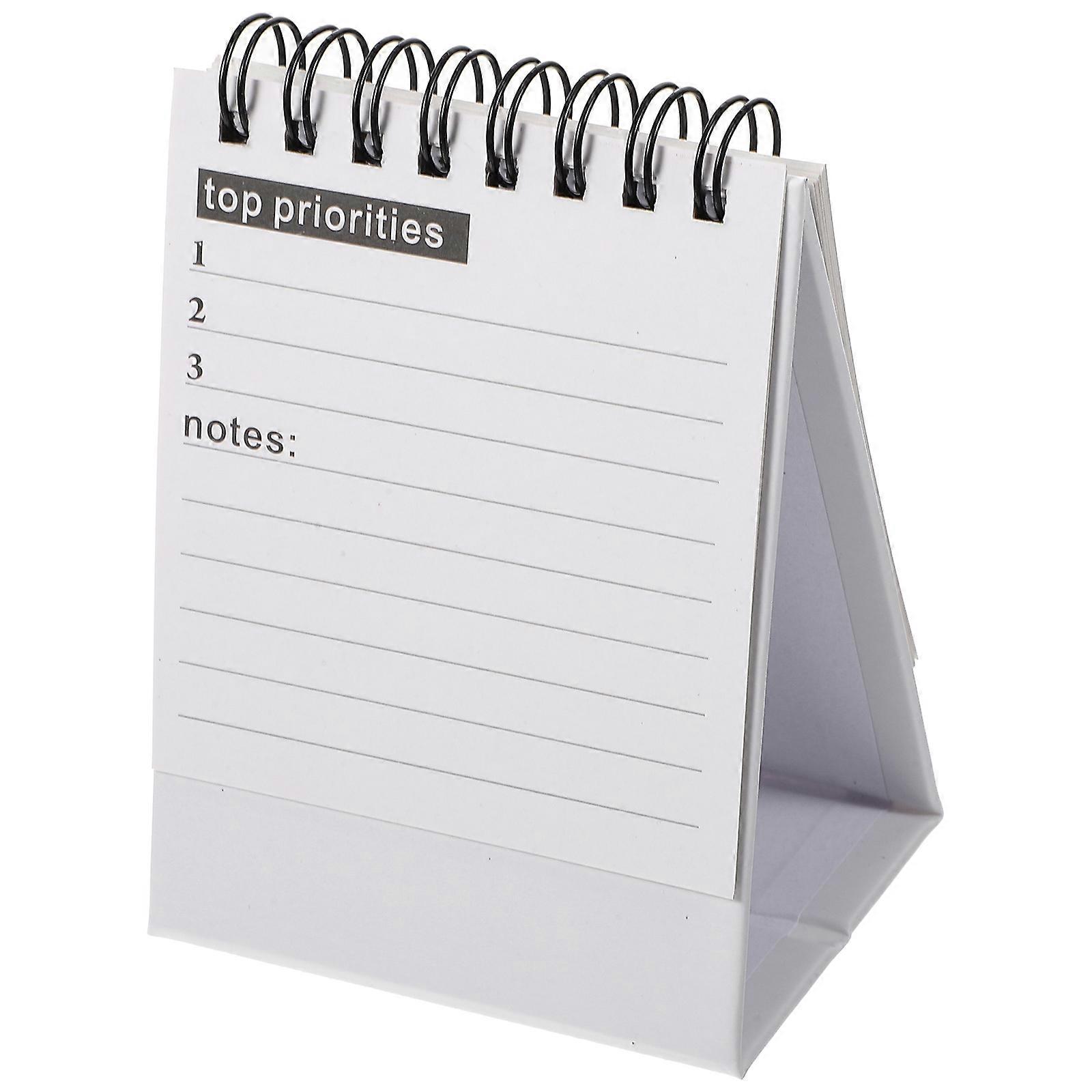 Office Desk Calendar Small Stand Up Desk Calendar Strong and Stable Paper 10.5X7.6X6CM 1Pack