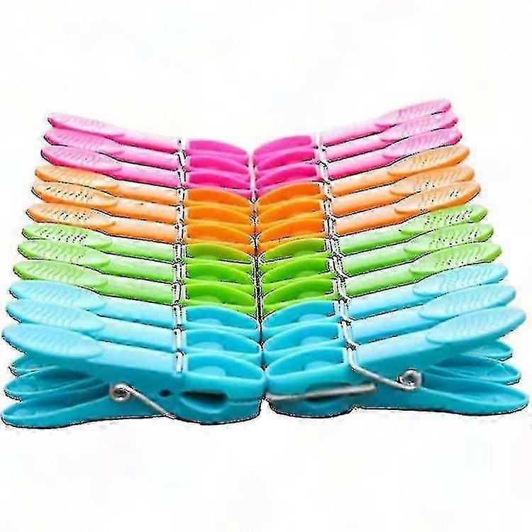 24 Pack Strong Clothespins for Laundry, Durable Clothes Clips for Drying Clothes