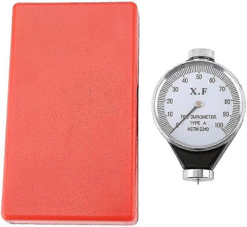 Durometer Tire Hardness Tester Rubber Glass Resin Leather Model A/O/D Dial 0-100(Model A)