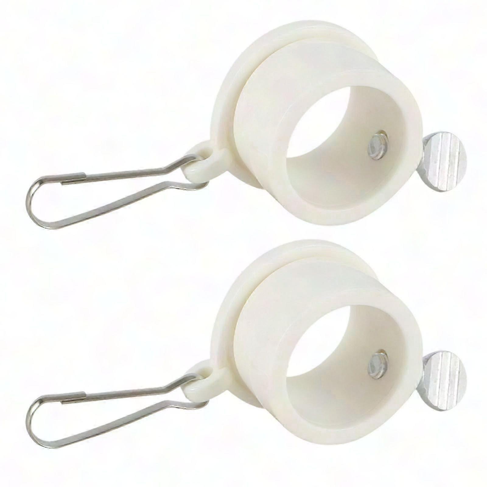 2Pcs 360 Swivel Flagpole Mounting Rings Anti-Wrap Clips Accessory