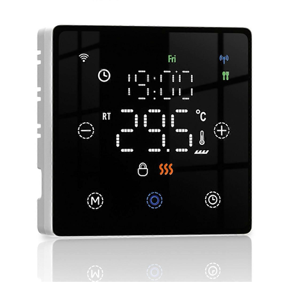 Tuya WiFi Smart Home Floor Heating Smart Switch Black
