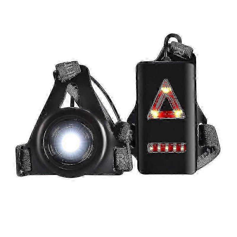 Running Light Lamp,updated Usb Rechargeable Bright Waterproof Adjustable Beam Angle With 3 Modes,safety Adjustable Strap--