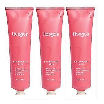 Haarstylingcrème, 4-in-1 stylingcrème voor Flyaway, voeg glans toe Haar Smoothing Cream, niet-vette Fly Away Hair Tamer voor glad achterover haar