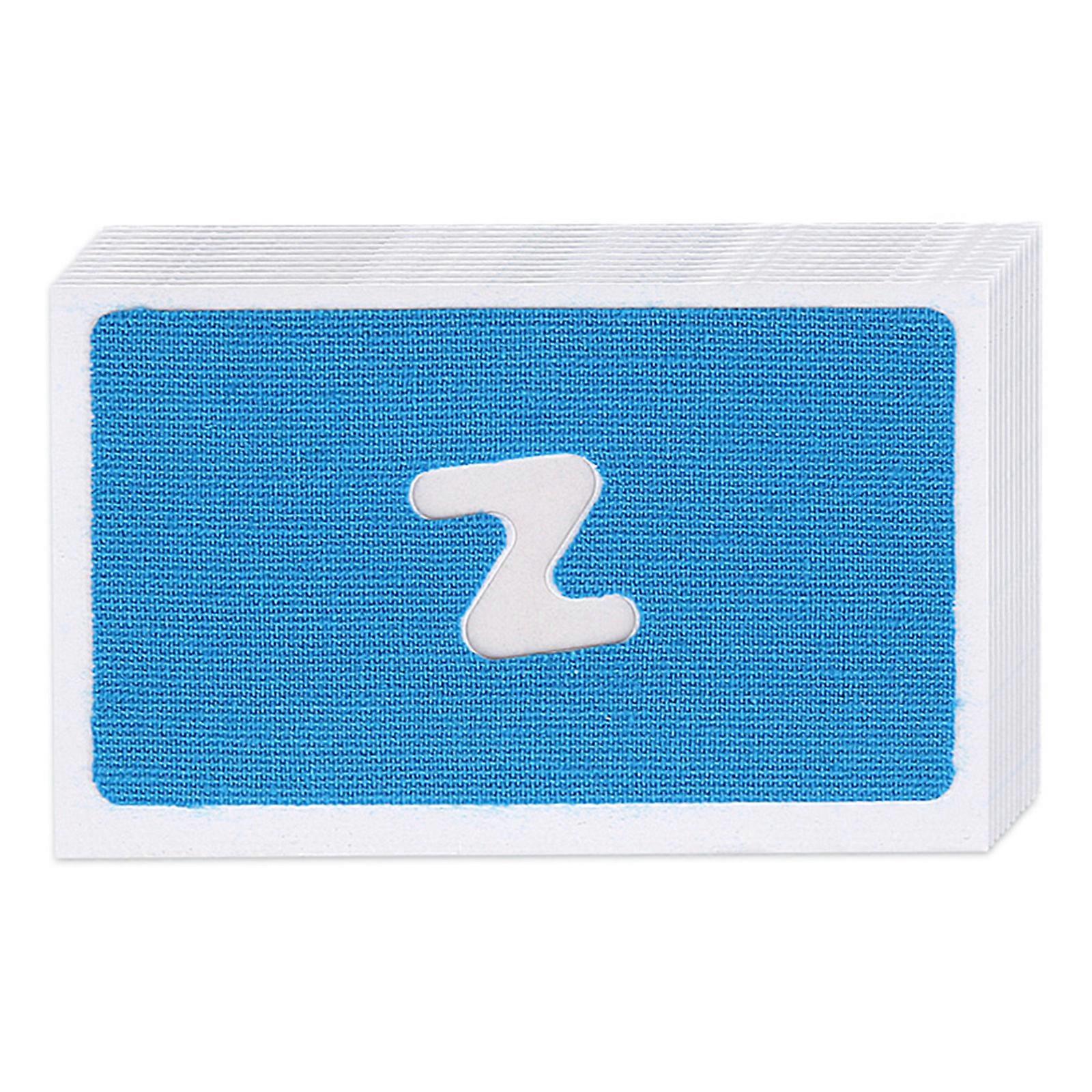 Nighttimes Snore Relief Strips With Z Shapeds Adhesive Hypoallergenics Cotton Blend Material For Adults And Teens Improved Sleep Quality  Light blue