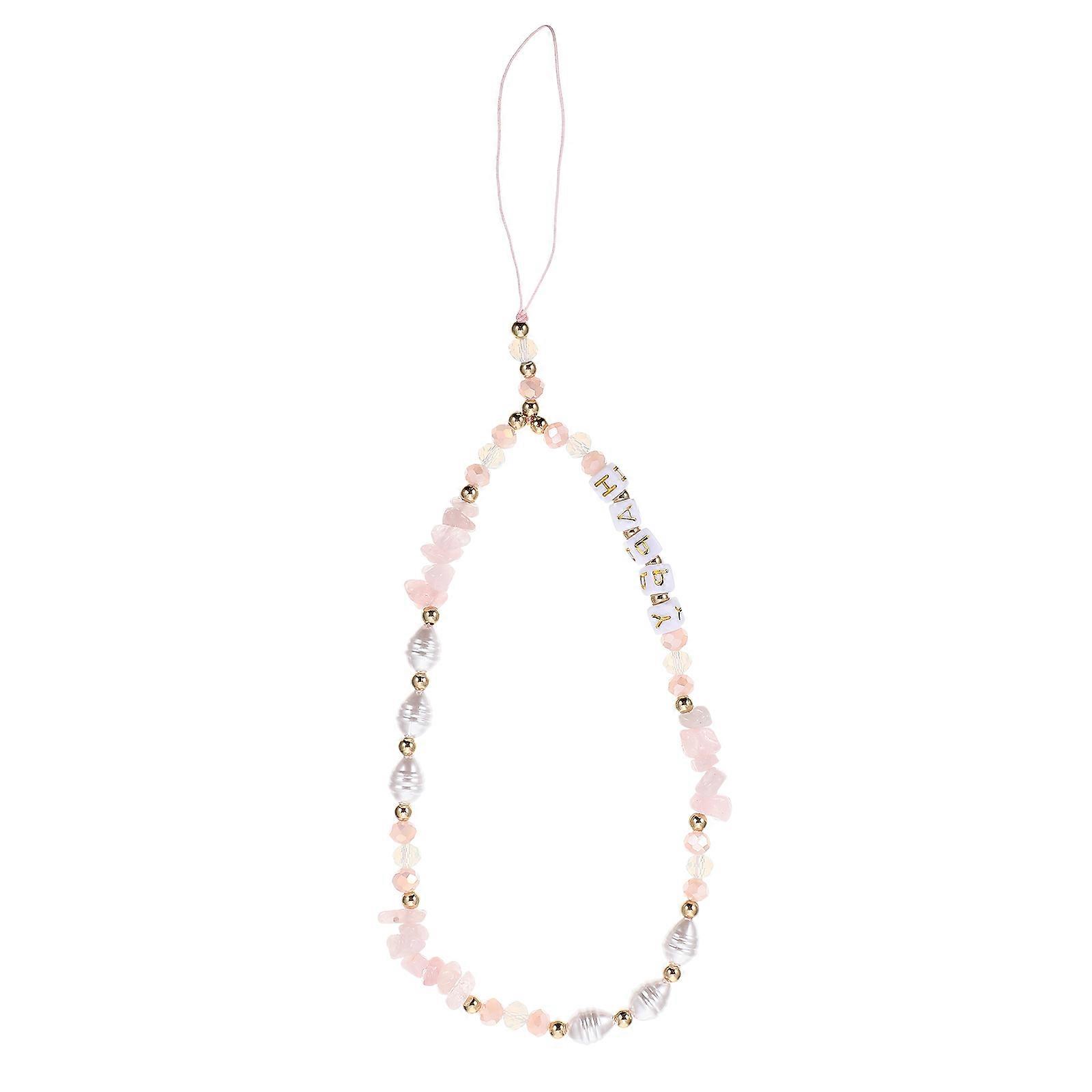 Elegant Pearl Phone Chain, Decorative DIY Rope Strap for Mobiles, Cameras & Keychains, Lightweight & Stylish Design for Easy Attachment