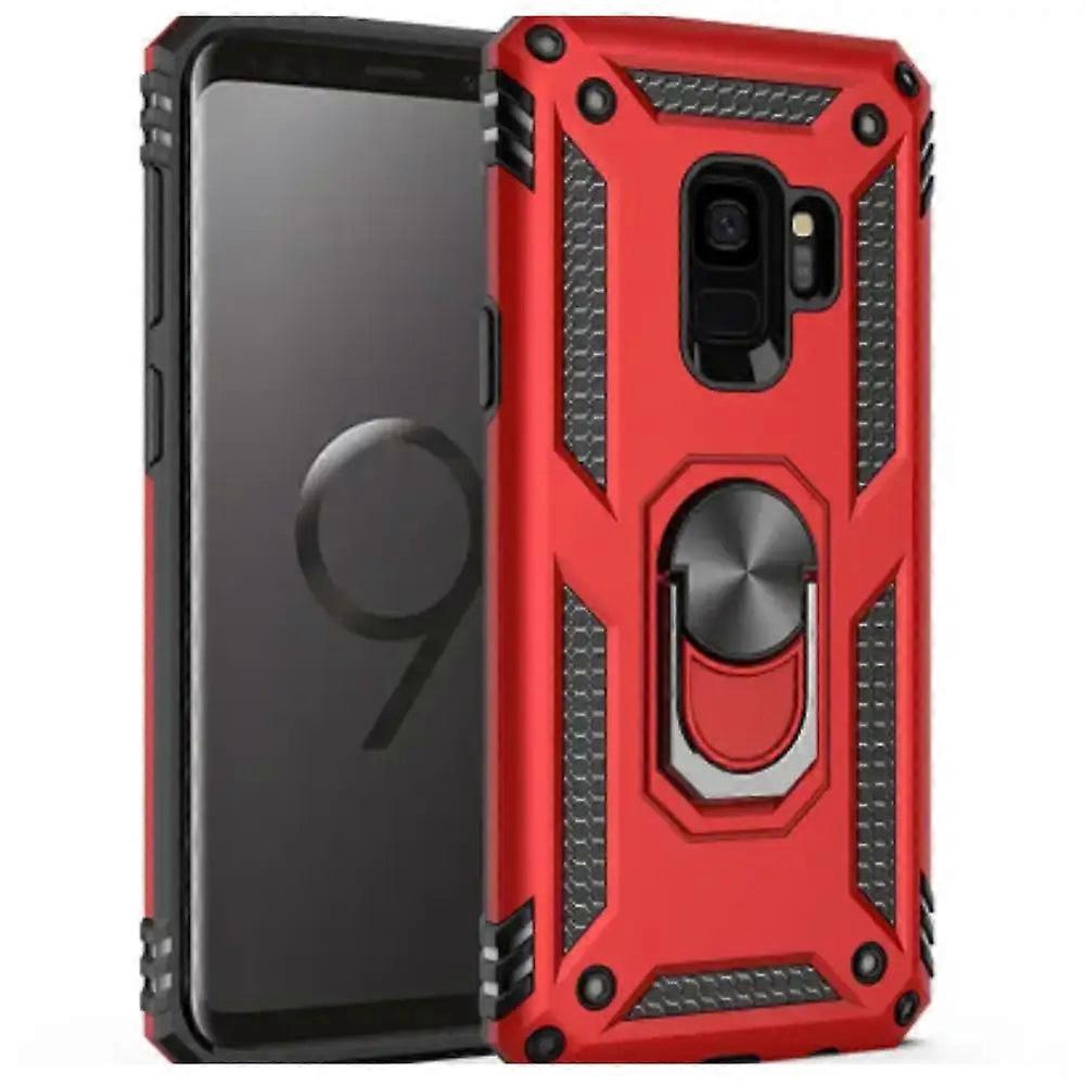 Shockproof Ring Holder Case For Samsung Galaxy (red)