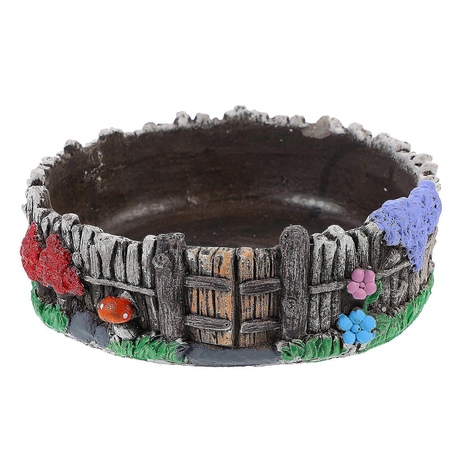 Garden Decoration Flower Planter Creative Design For Gardeners Cement Material Multi 17X17CM 1Pc