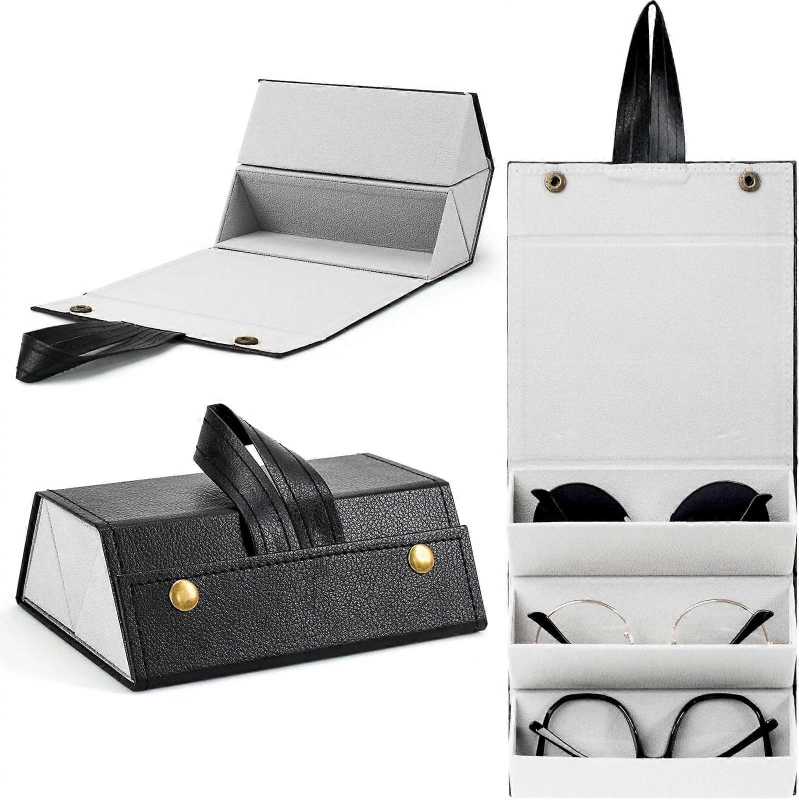 1pcs Sunglasses Travel Case,Foldable Eyeglasses Case, Portable Multi