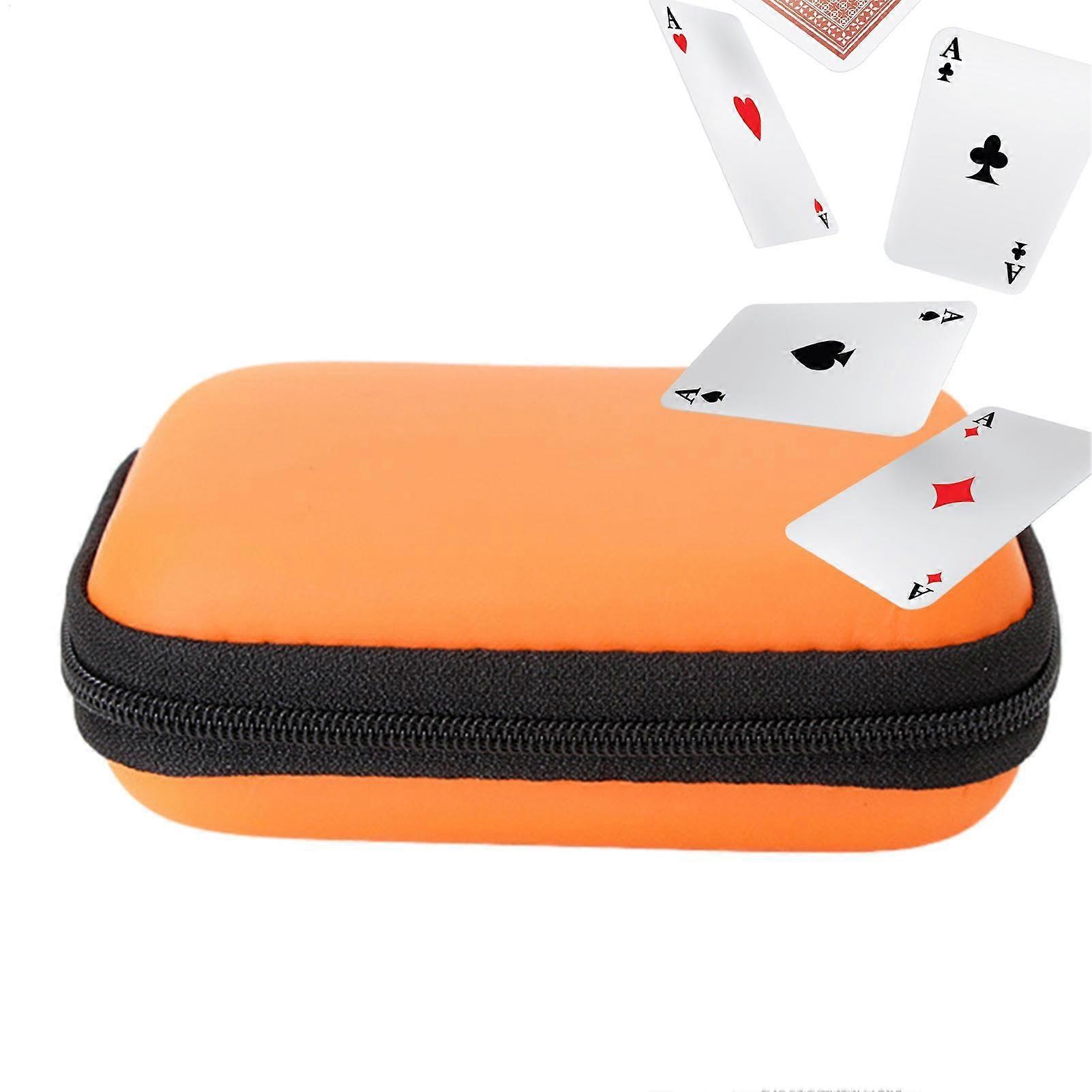 Small Playing Card Box Travel Jewellery Case for Cards, Random Colour