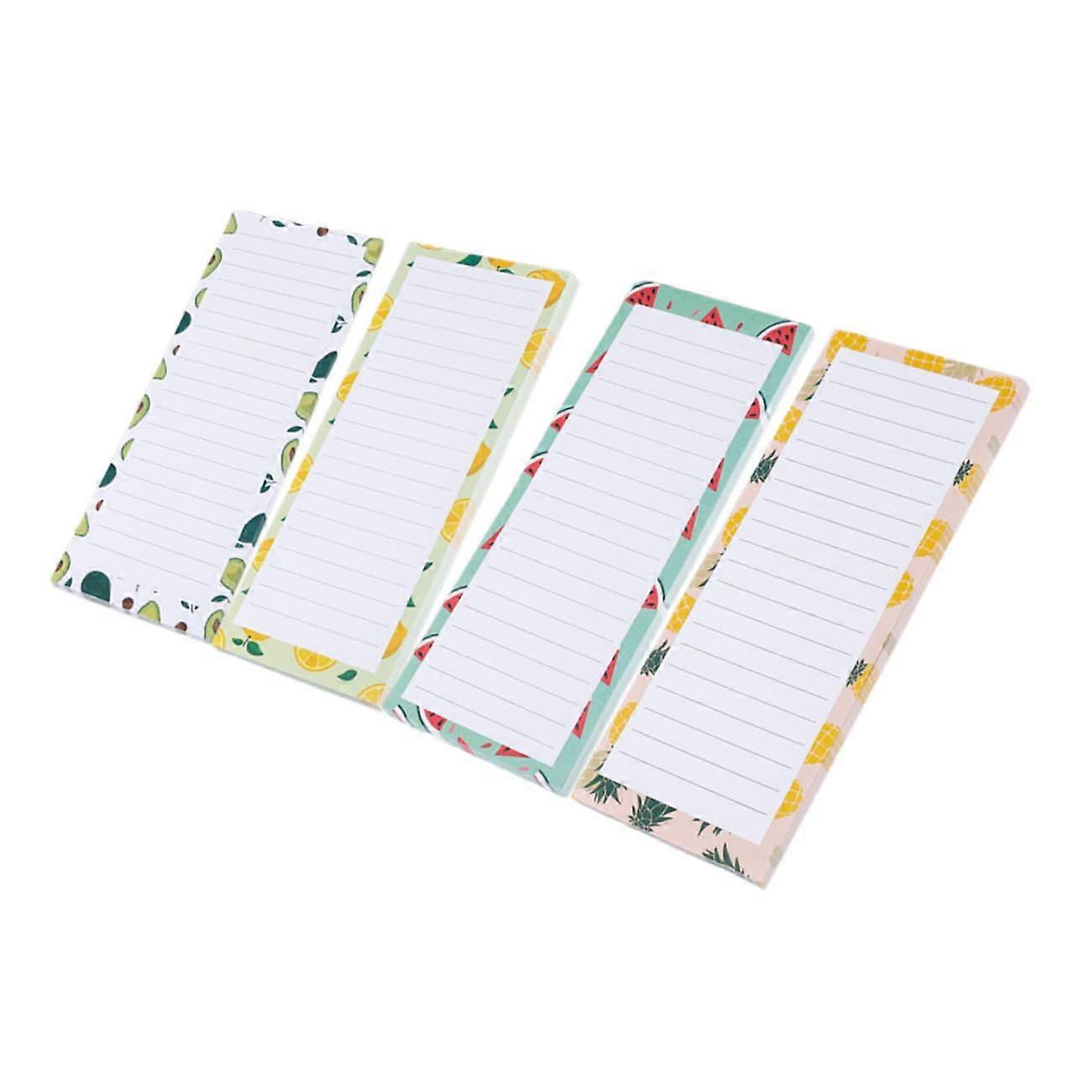 Magnetic Notepads for Refrigerator  TearOff Shopping Lists with Fruit Designs