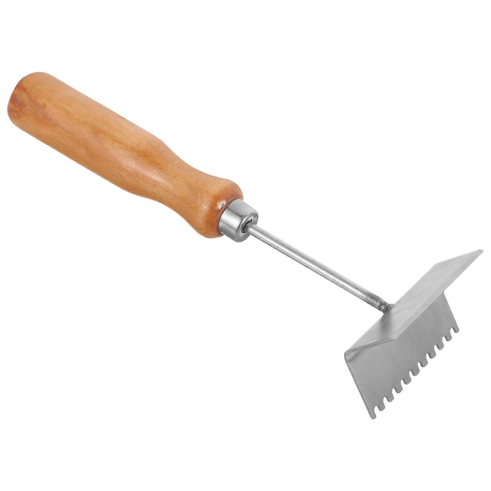 Stainless Steel Beekeeping Durable Hive Cleaning Tool for Beehive Frame Cleaning 16 Inch Silver