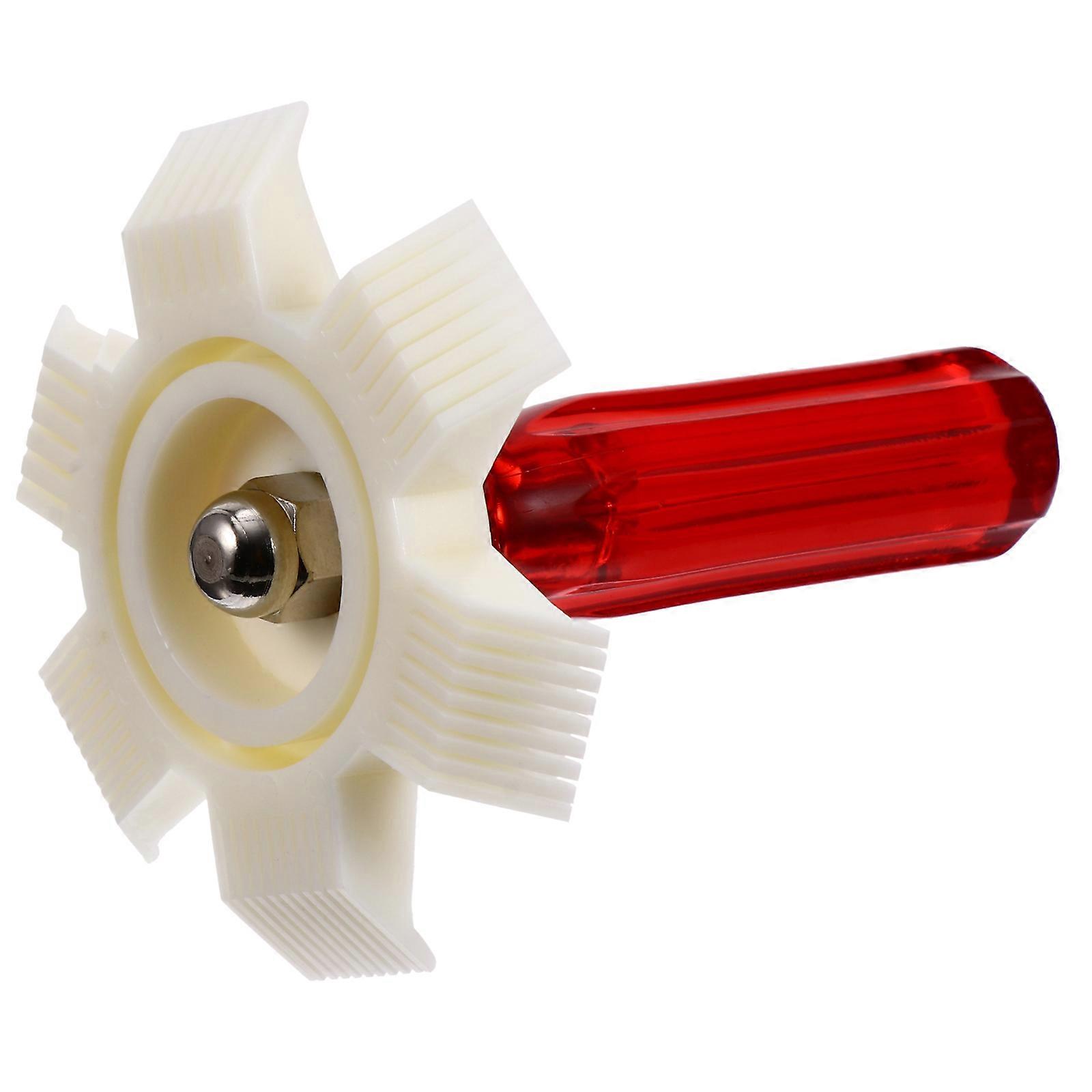 Fin Straightener Tool 1Pack Auto Repair Tool Vehicle Maintenance Red Plastic Stainless Steel
