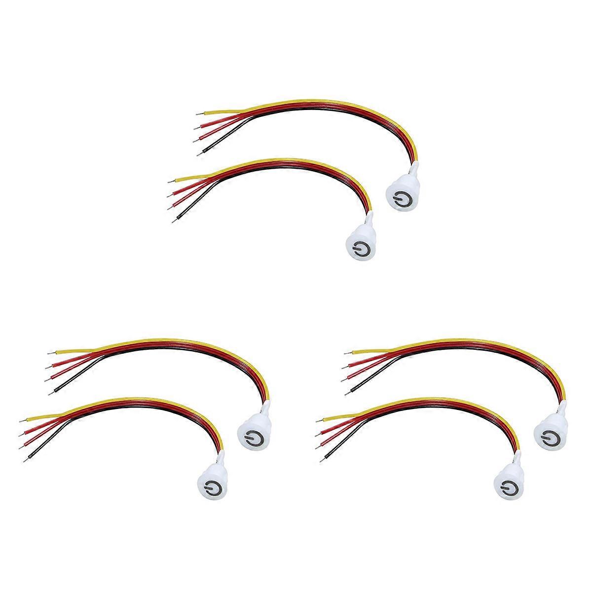 6Pcs Touch Dimmer Switch DC3.7V 5V 12V Stepless Dimmer Switch Sensor for LED Light, RV, Cabinet, War