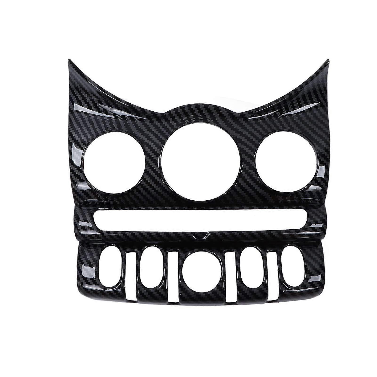 Carbon Fiber Style Center Console Panel Cover Air Conditioning CD Panel Cover Compatible with Mini Cooper F55 F56 F57 Hatchback 2014