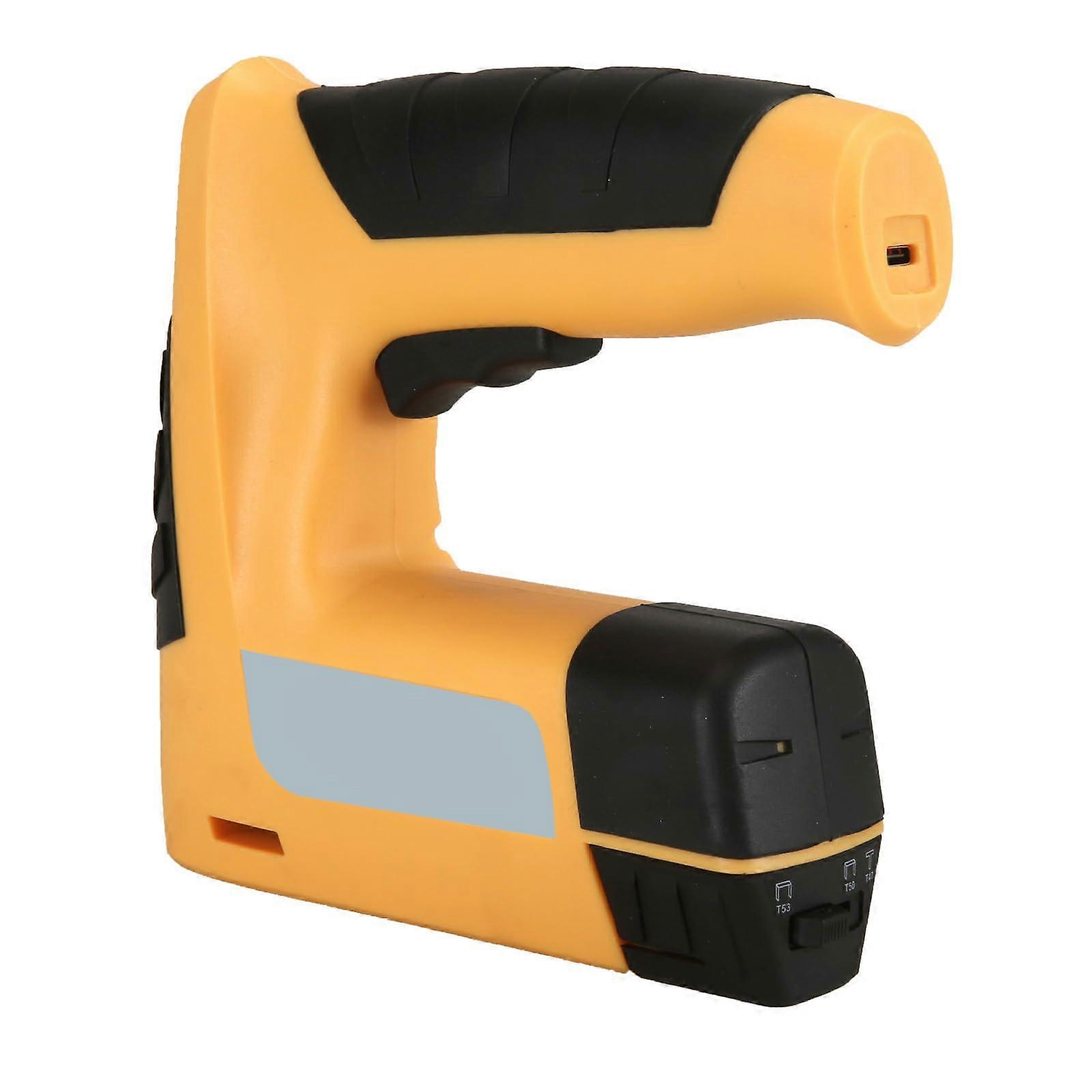 Rechargeable USB rivet tool, easy to use for faux furniture assembly, metalworking, and yellow