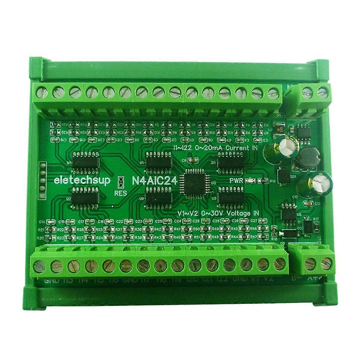 22CH 0-20MA/4-20MA to RS485 Current Analog Input Collector Module MODBUS RTU for PT100 K Thermocouple Pressure Sensor
