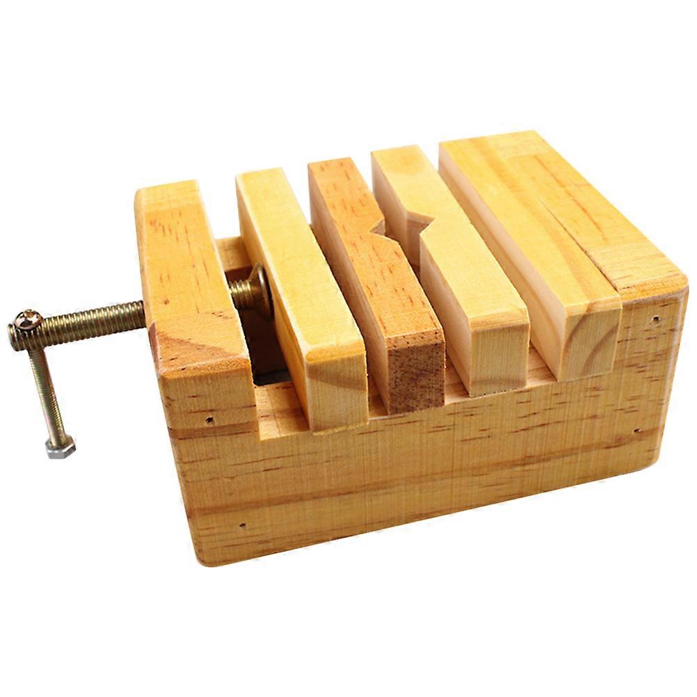 Professional Woodworking Vise Set for Carving Seals and Stones with Durable Wood and Metal