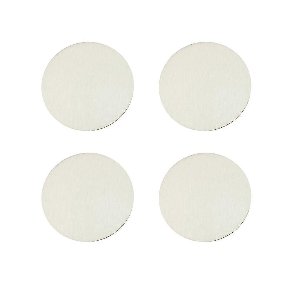 DIY Wooden Slices for Crafts Accessories Blank Round Plastic Chips White Color Safe Smooth