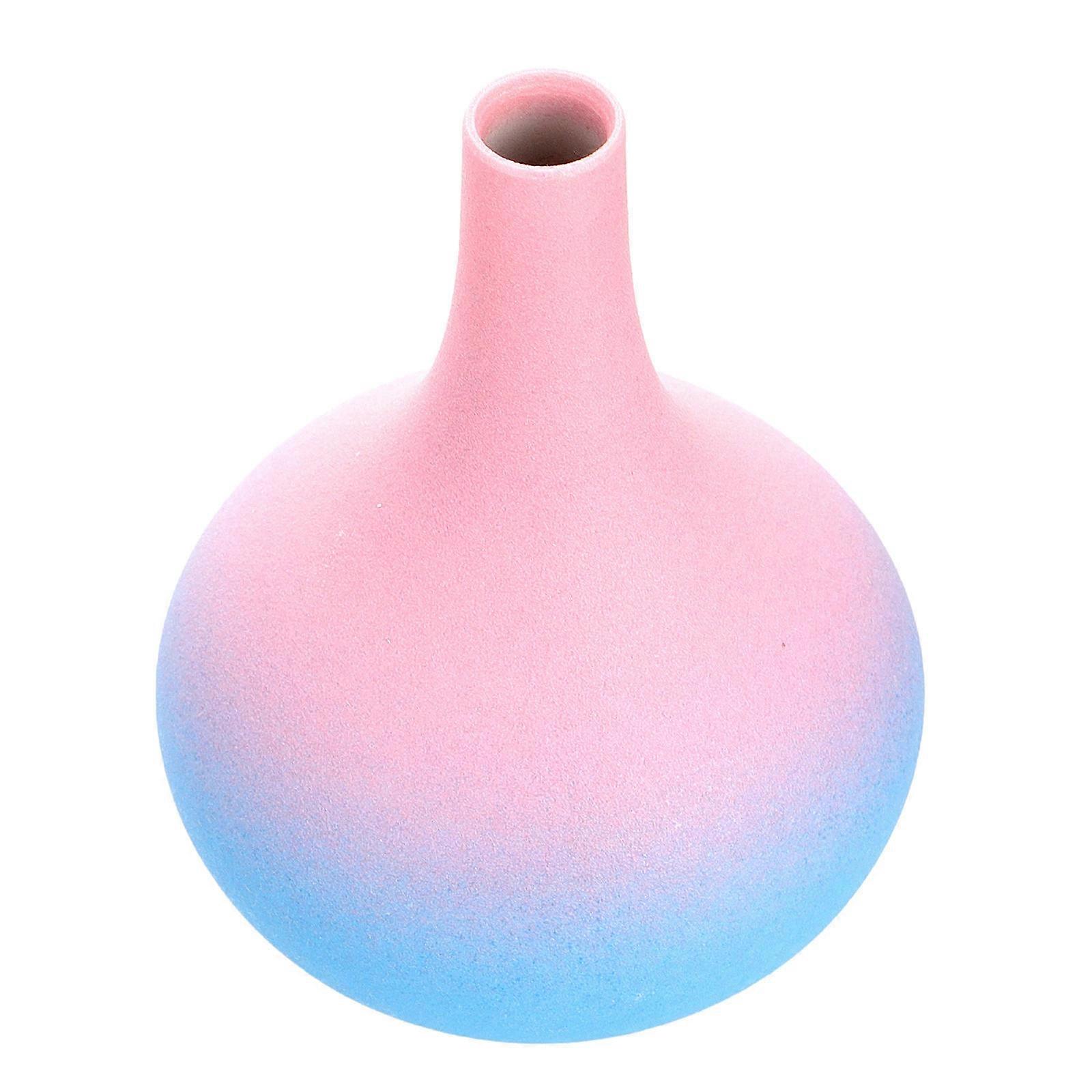 Vintage Vase Smooth Lines Ceramic Vase For Wedding Party Pink 1Pack