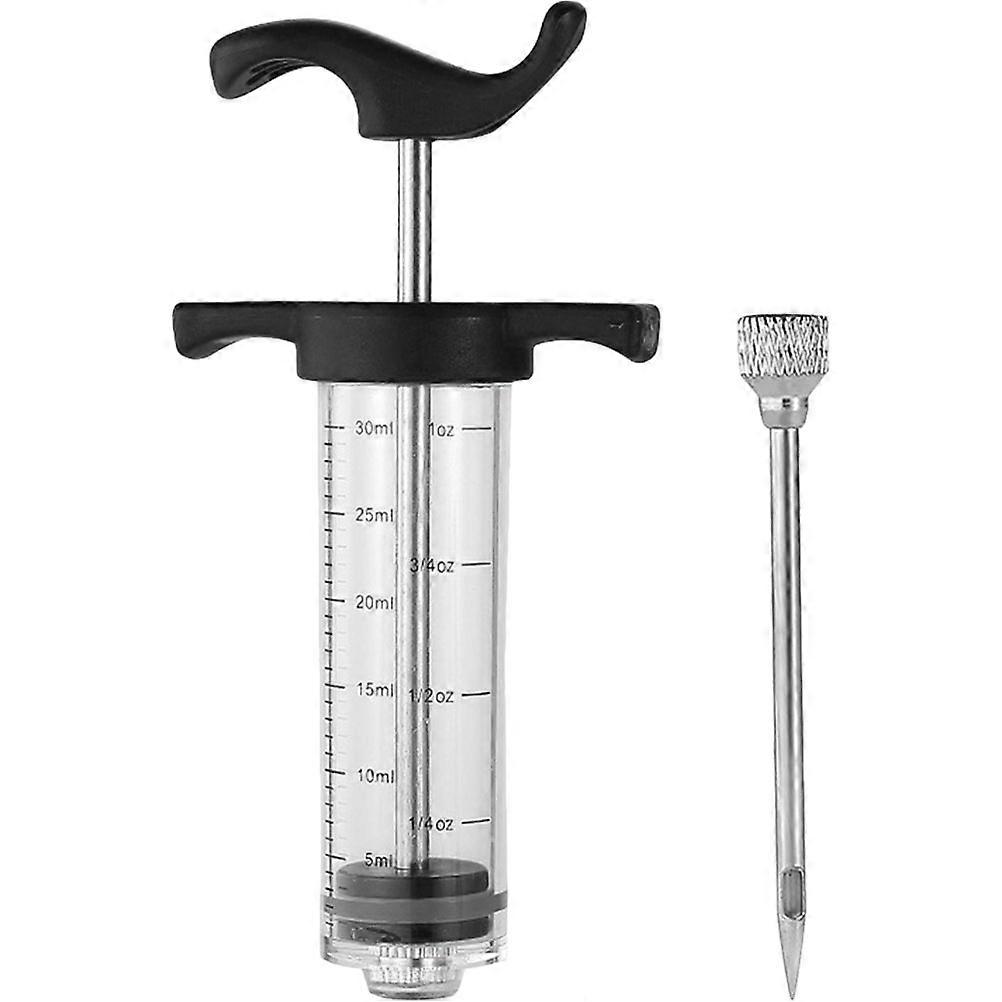 Flavor Injector For Turkey Suitable For Cooking And Grilling 14.30X5.30X5.30Cm Meat Marinade Injector Portable Design 1 Set