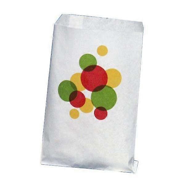 Retro Candy Bags in 100-Pack - White with Dots