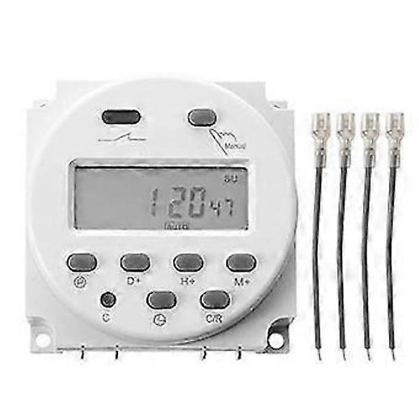 Digital Timer Microcomputer Time Control Switch LCD Display CN101A DC12V 4 Cables