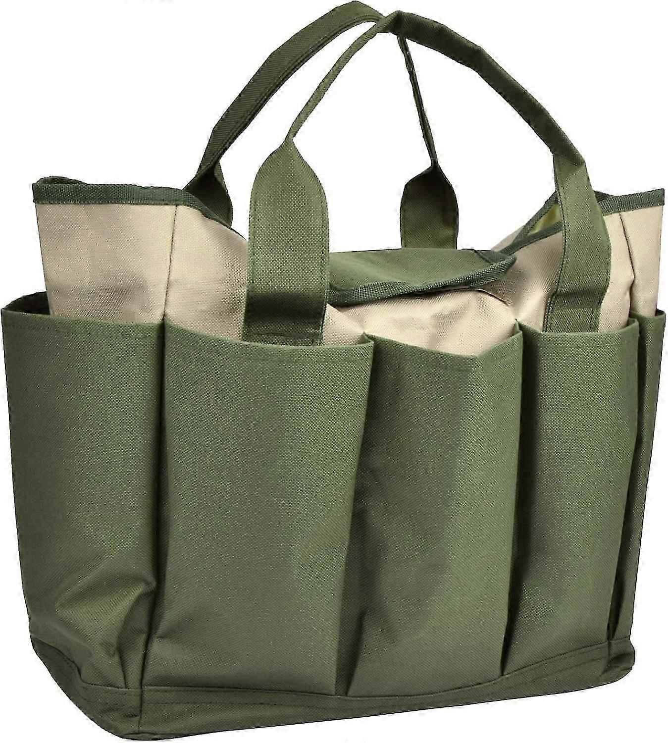 Garden Tool Bag,Garden Tote Bag With 8 Pockets,Canvas Garden Tool Storage