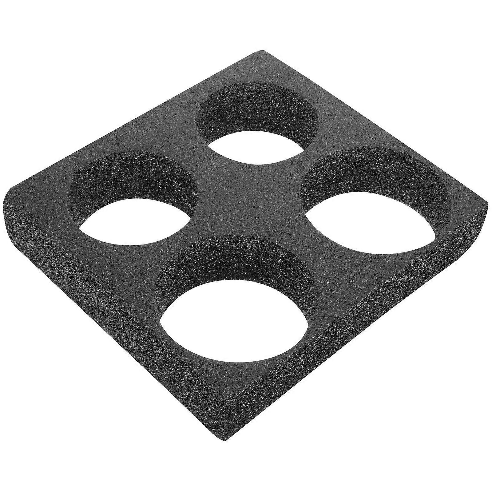 Black Foam Drink Carrier for with Multi Holes Ideal for Beverage Storage and Takeout Cups Size 1 Count