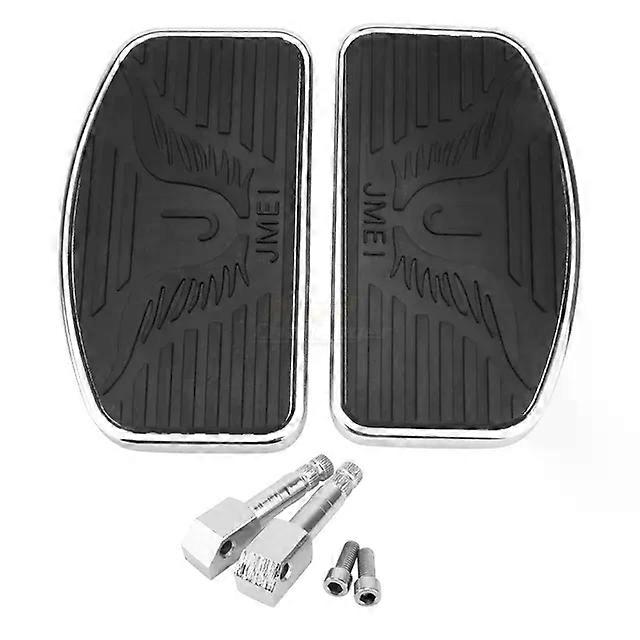 Black Motorcycle Adjustable Rear Passenger Front Footrest Rider Driver Foot Rest Pegs Floorboards Universal